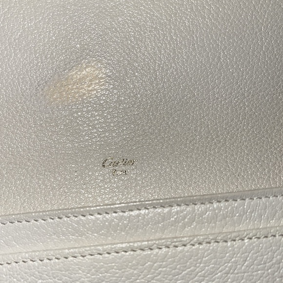 Vintage Cartier Ivory Patent Leather Wallet GUC - Picture 8 of 13